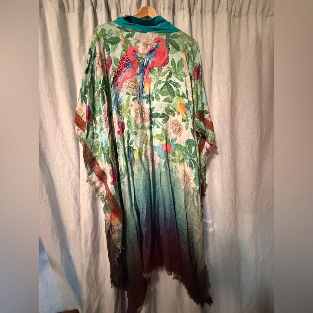 Floral Multicolor Poncho
